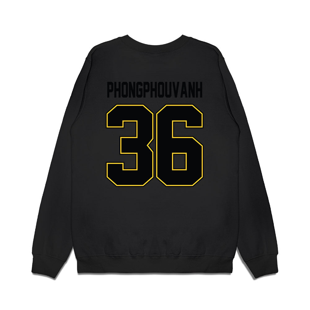 PLU - NCAA Football : Nathan Phongphouvanh - Vintage Helmet Premium Crewneck Sweatshirt-1