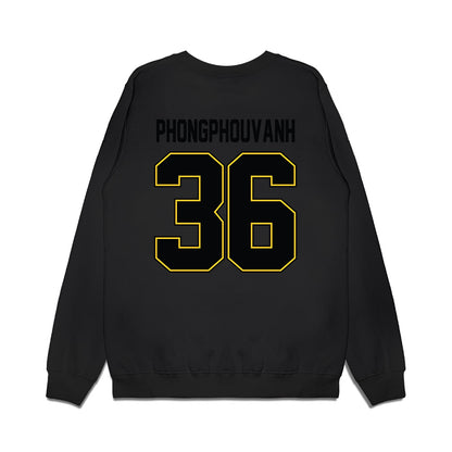 PLU - NCAA Football : Nathan Phongphouvanh - Vintage Helmet Premium Crewneck Sweatshirt-1