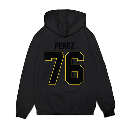 PLU - NCAA Football : Cooper Perez - Vintage Helmet Premium Hooded Sweatshirt-1