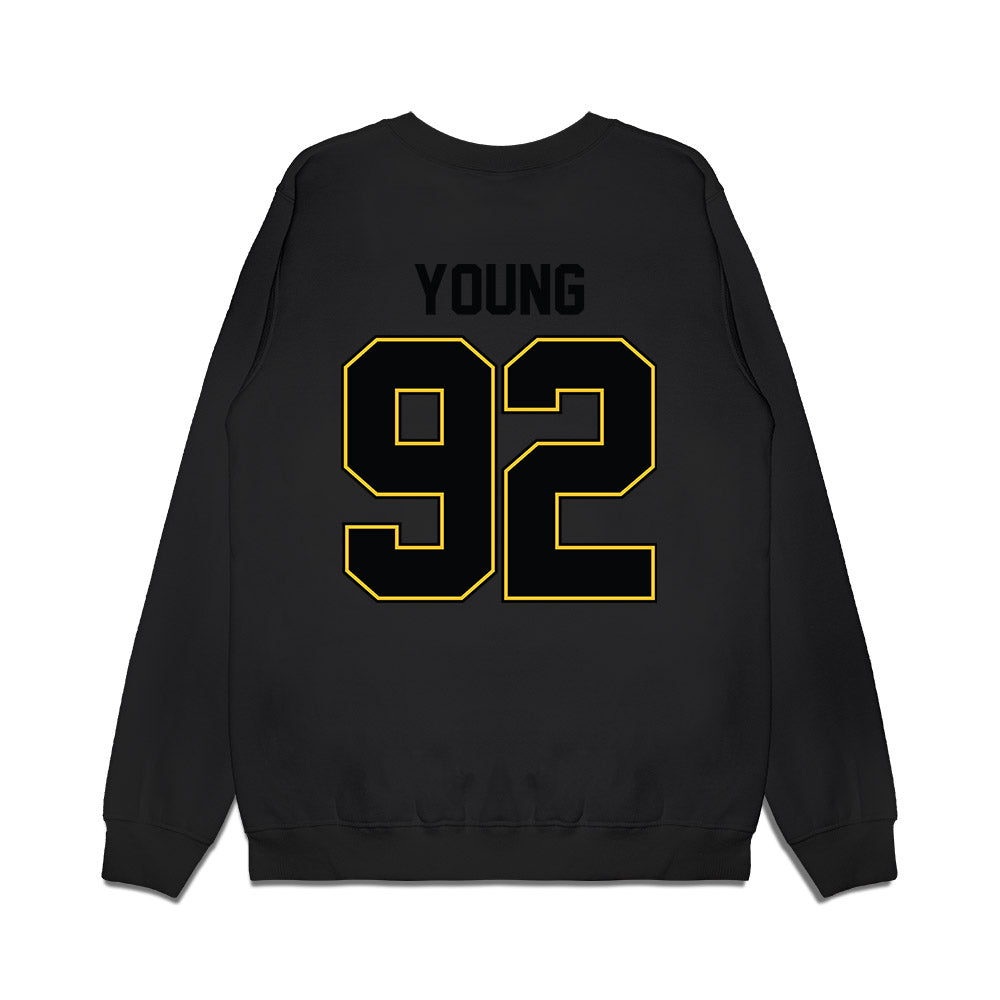 PLU - NCAA Football : Kyson Young - Vintage Helmet Premium Crewneck Sweatshirt-1