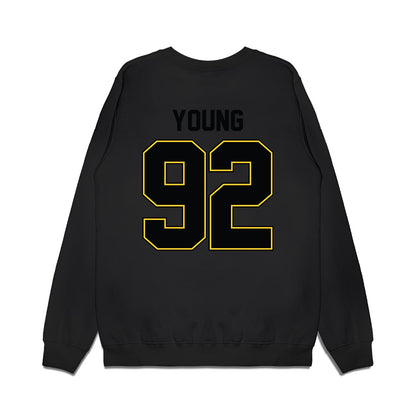 PLU - NCAA Football : Kyson Young - Vintage Helmet Premium Crewneck Sweatshirt-1
