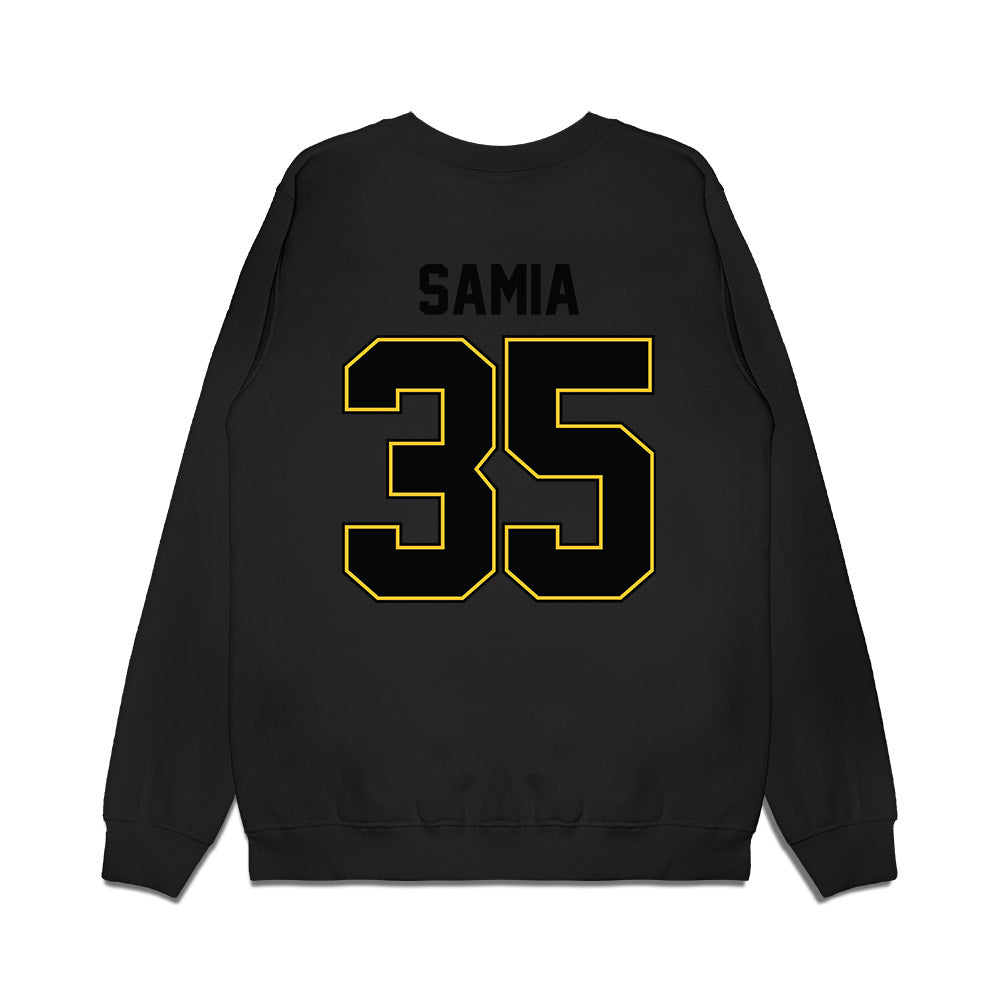 PLU - NCAA Football : Marcus-John Samia - Vintage Helmet Premium Crewneck Sweatshirt-1