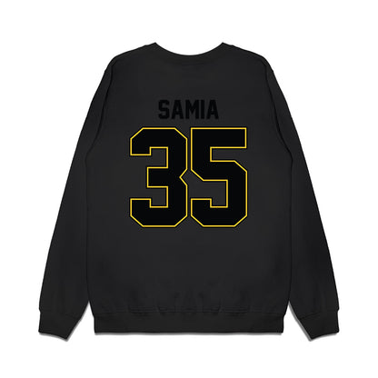 PLU - NCAA Football : Marcus-John Samia - Vintage Helmet Premium Crewneck Sweatshirt-1