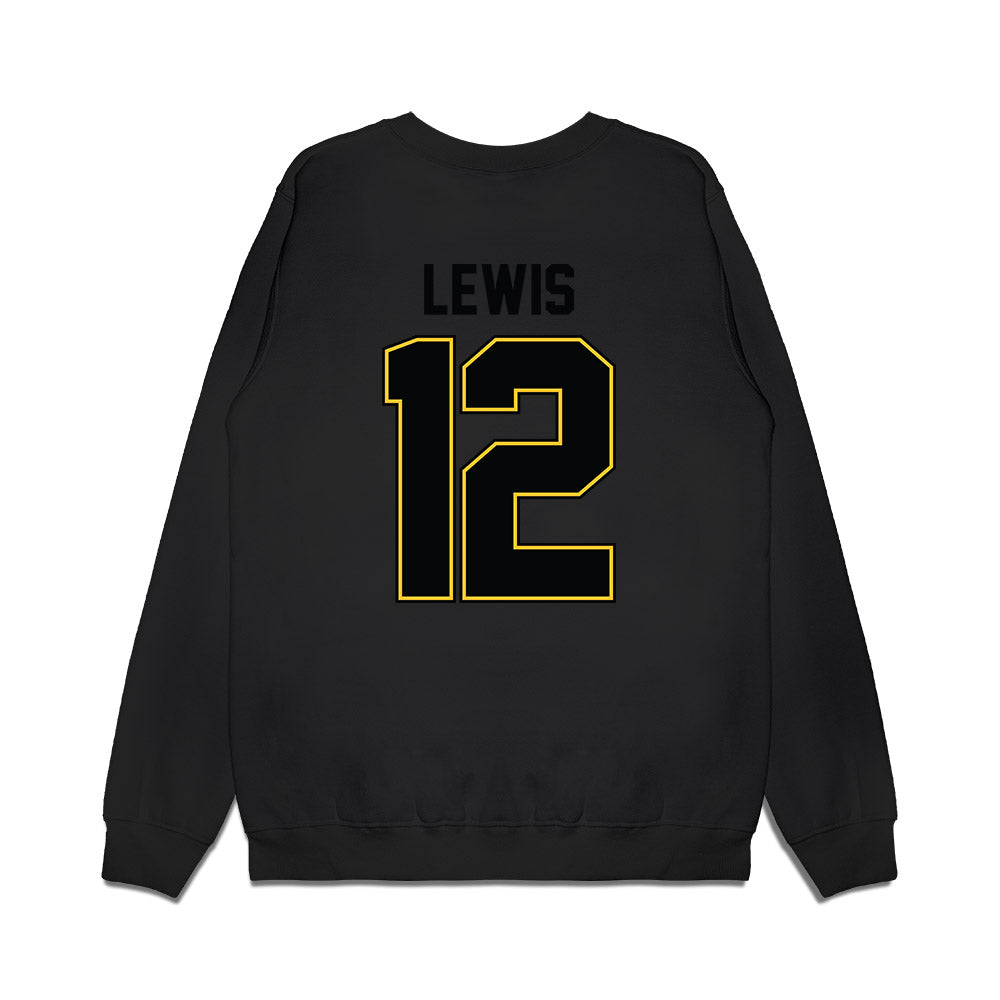 PLU - NCAA Football : Kai Lewis - Vintage Helmet Premium Crewneck Sweatshirt-1