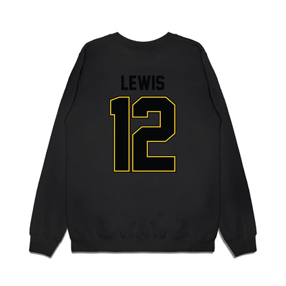 PLU - NCAA Football : Kai Lewis - Vintage Helmet Premium Crewneck Sweatshirt-1