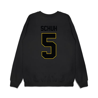 PLU - NCAA Football : Jacob Schuh - Vintage Helmet Premium Crewneck Sweatshirt-1