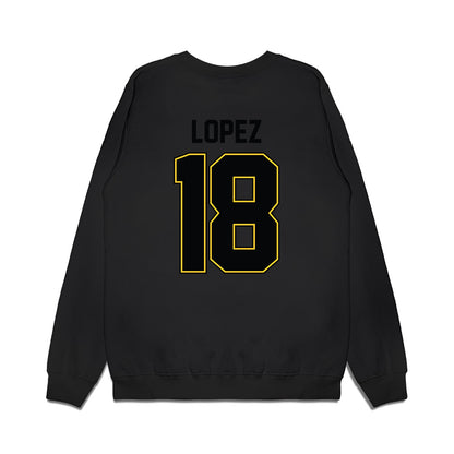 PLU - NCAA Football : Kawika Lopez - Vintage Helmet Premium Crewneck Sweatshirt-1