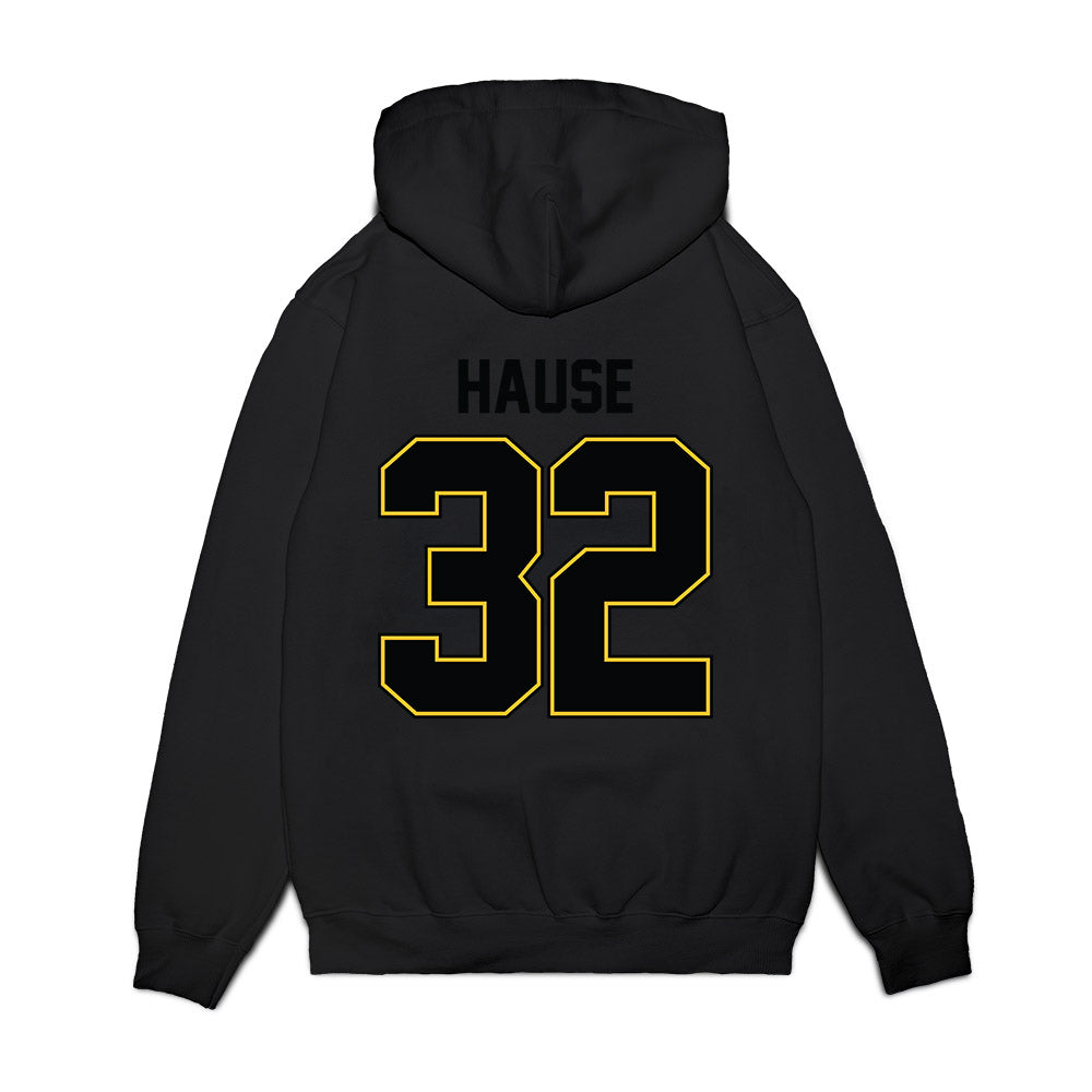 PLU - NCAA Football : Michael Hause - Vintage Helmet Premium Hooded Sweatshirt-1
