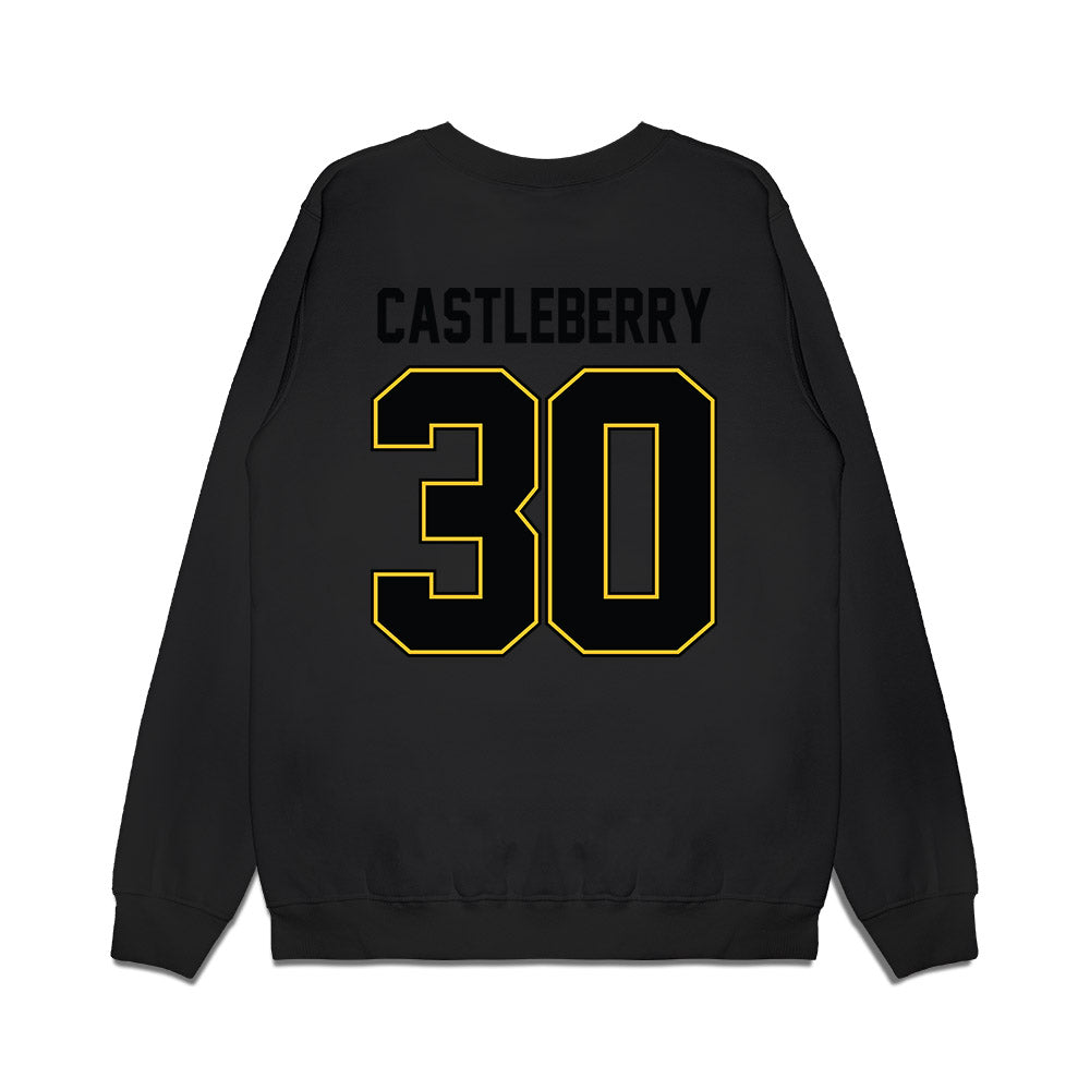 PLU - NCAA Football : David Castleberry - Vintage Helmet Premium Crewneck Sweatshirt-1