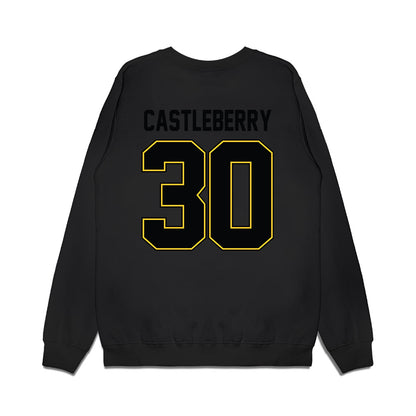 PLU - NCAA Football : David Castleberry - Vintage Helmet Premium Crewneck Sweatshirt-1