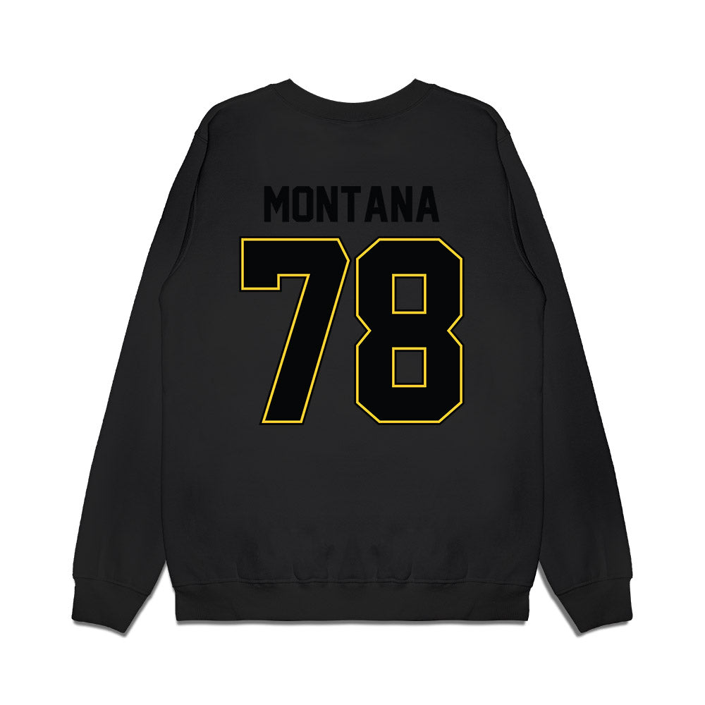 PLU - NCAA Football : Griffin Montana - Vintage Helmet Premium Crewneck Sweatshirt-1