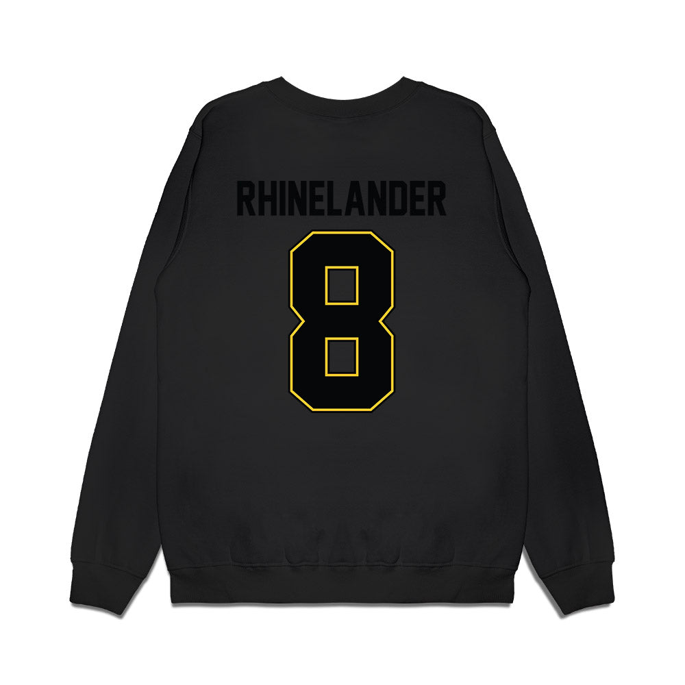 PLU - NCAA Football : Colby Rhinelander - Vintage Helmet Premium Crewneck Sweatshirt-1