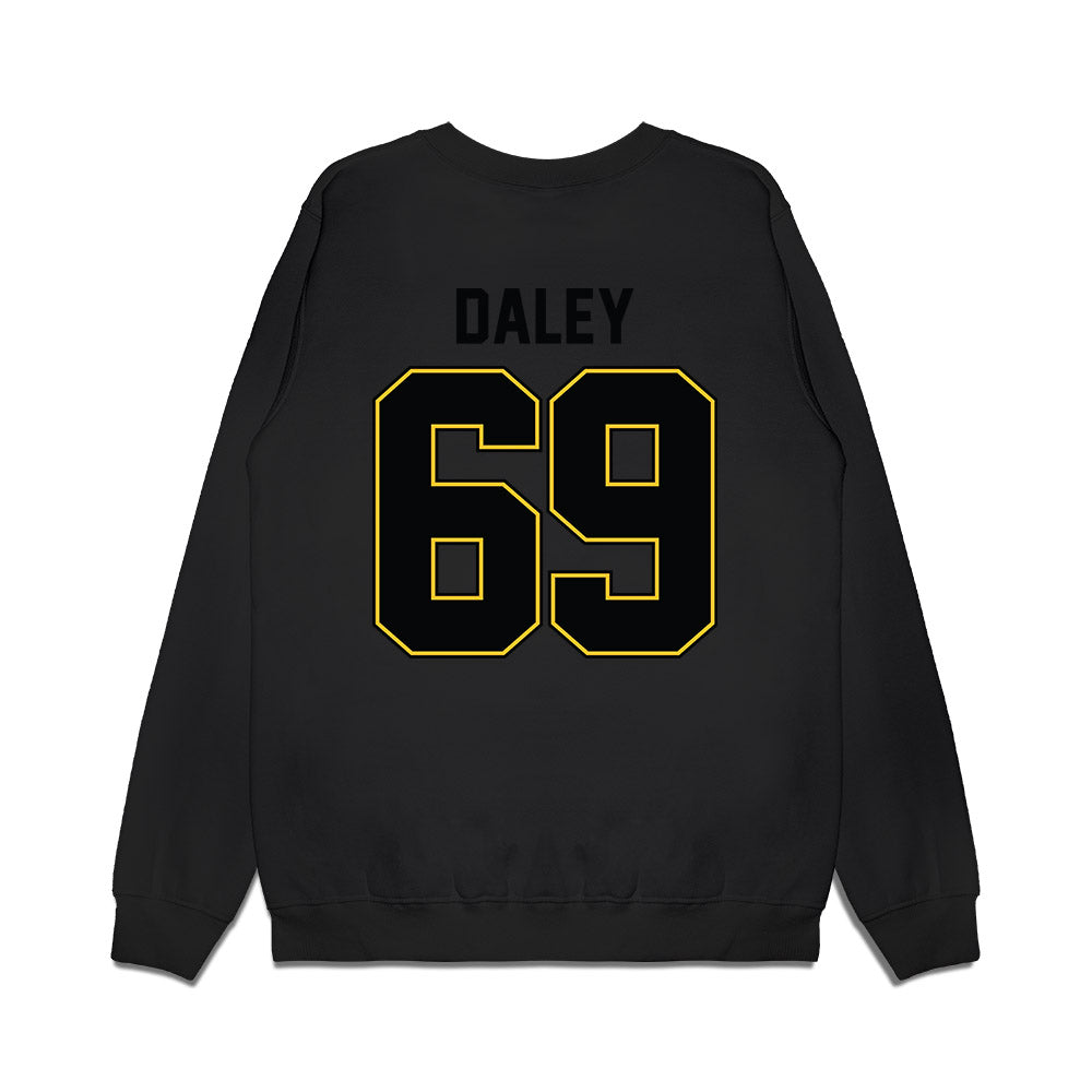 PLU - NCAA Football : Aron Daley - Vintage Helmet Premium Crewneck Sweatshirt-1