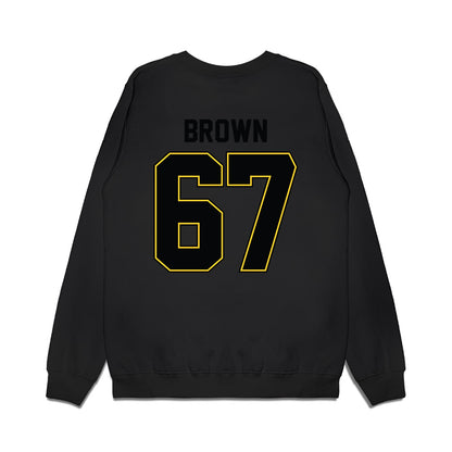 PLU - NCAA Football : Jacob Brown - Vintage Helmet Premium Crewneck Sweatshirt-1