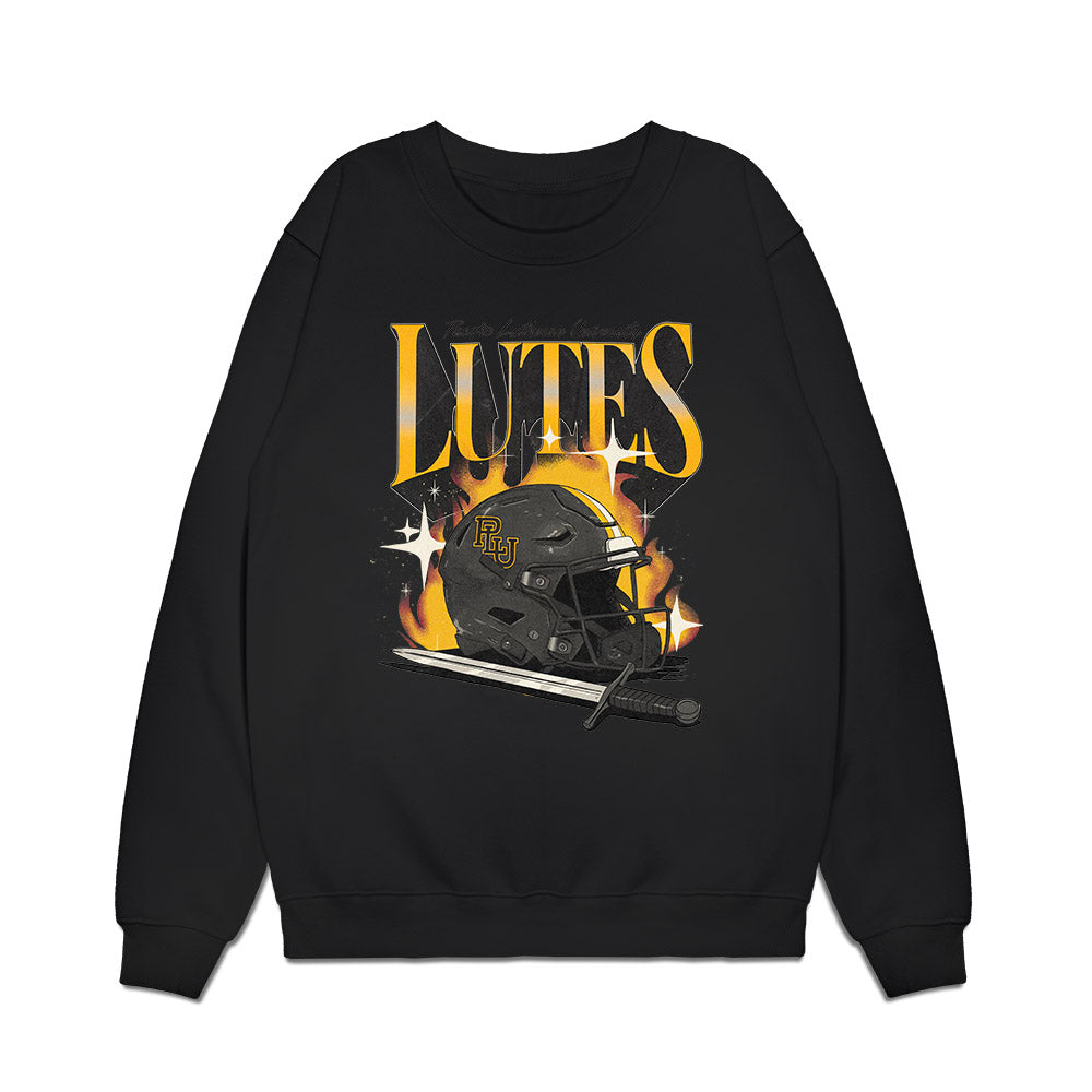 PLU - NCAA Football : Kyson Young - Vintage Helmet Premium Crewneck Sweatshirt-0