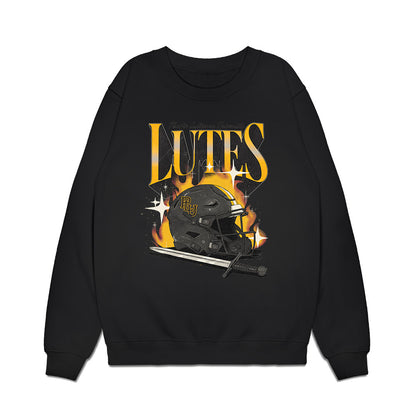 PLU - NCAA Football : Evan Harvey - Vintage Helmet Premium Crewneck Sweatshirt-0