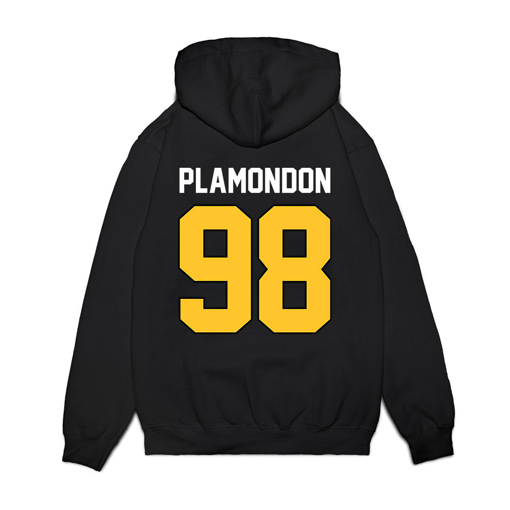 Ferris State - NCAA Football : Jake Plamondon - Vintage Helmet Premium Hooded Sweatshirt-1