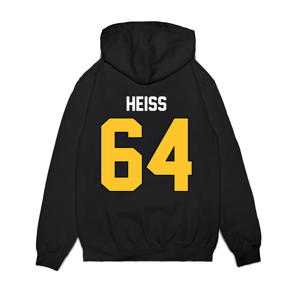 Ferris State - NCAA Football : Cameron Heiss - Vintage Helmet Premium Hooded Sweatshirt-1