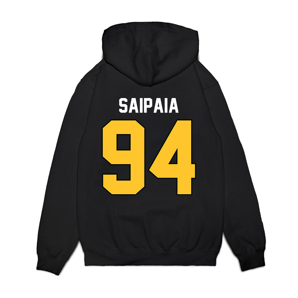 Ferris State - NCAA Football : Sio Saipaia - Vintage Helmet Premium Hooded Sweatshirt-1