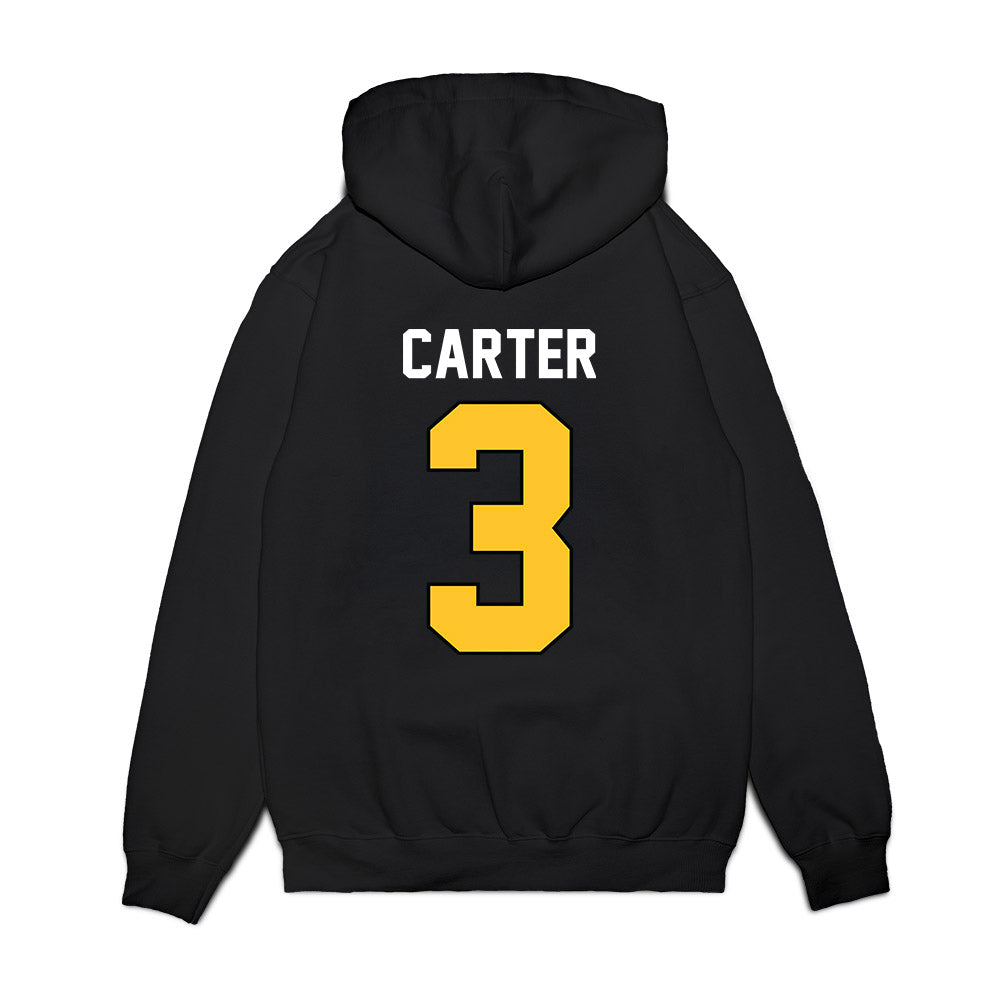 Ferris State - NCAA Football : Chase Carter - Vintage Helmet Premium Hooded Sweatshirt-1