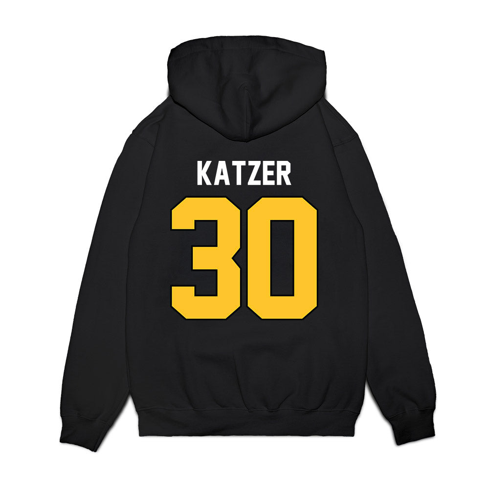 Ferris State - NCAA Football : Kannon Katzer - Vintage Helmet Premium Hooded Sweatshirt-1