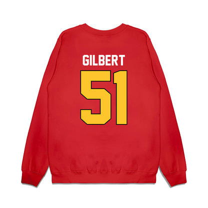 Ferris State - NCAA Football : DJ Gilbert - Vintage Helmet Premium Crewneck Sweatshirt-1