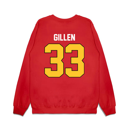 Ferris State - NCAA Football : Coties Gillen - Vintage Helmet Premium Crewneck Sweatshirt-1