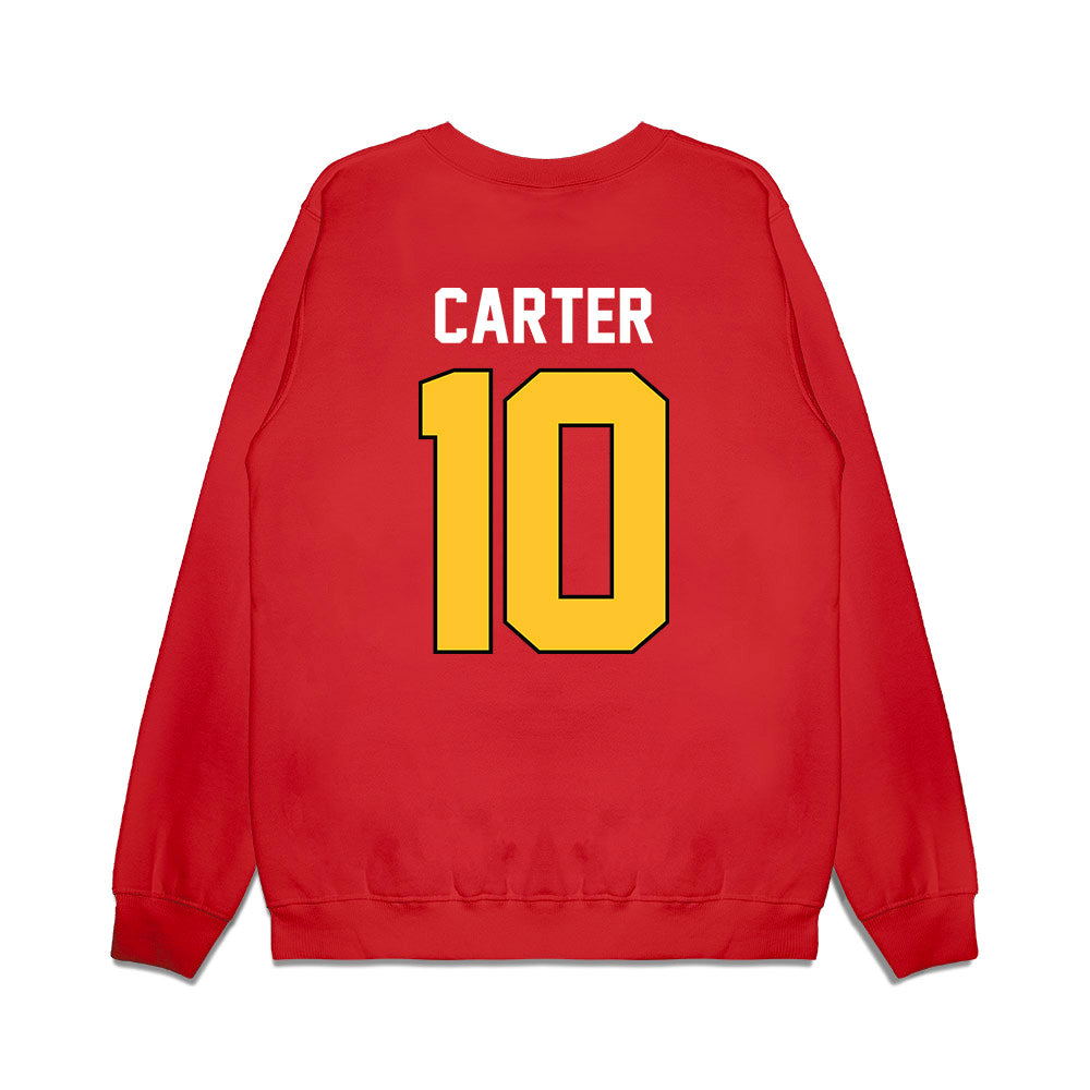 Ferris State - NCAA Football : Ralph carter Carter - Vintage Helmet Premium Crewneck Sweatshirt-1
