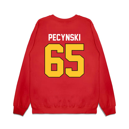 Ferris State - NCAA Football : Cory Pecynski - Vintage Helmet Premium Crewneck Sweatshirt-1