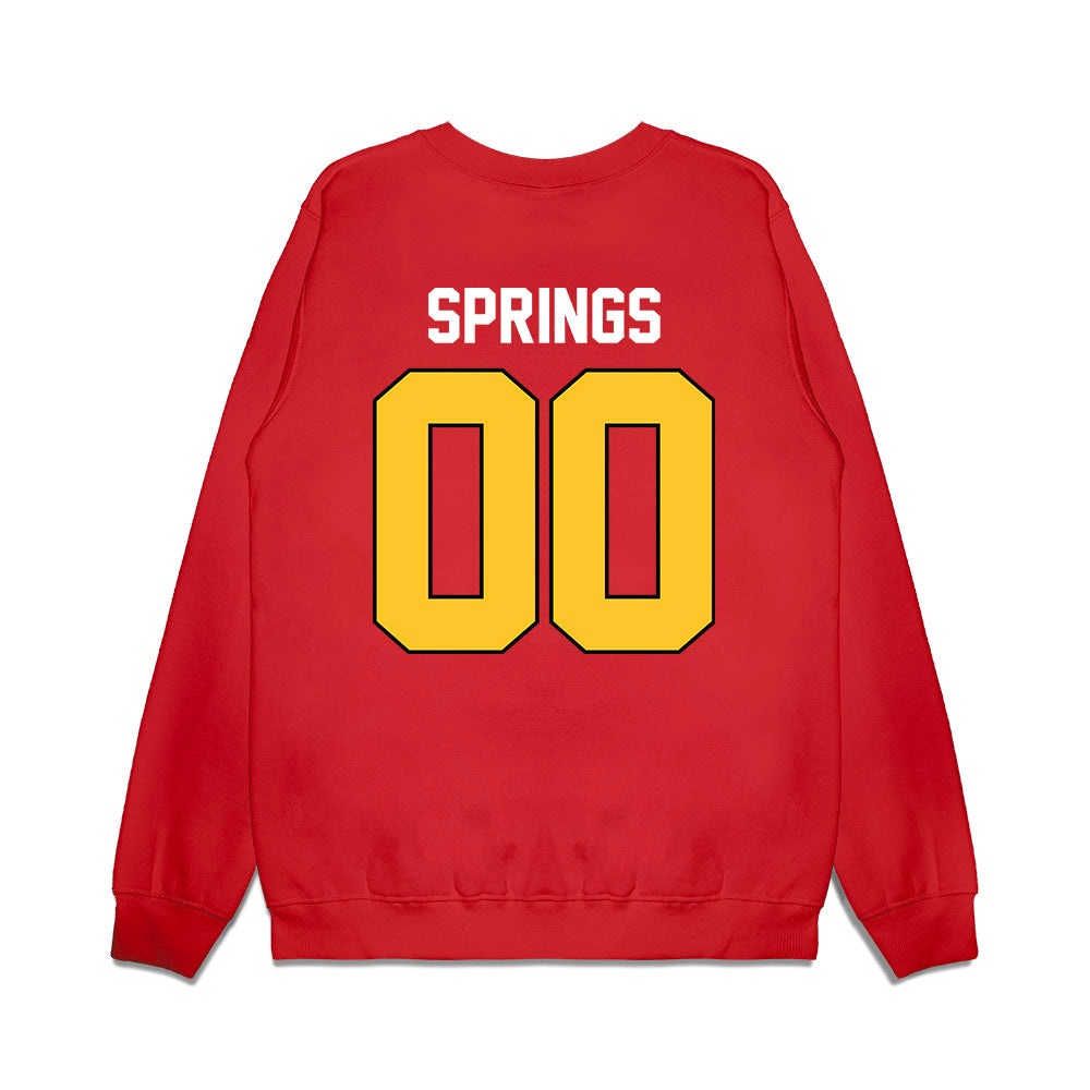 Ferris State - NCAA Football : Alex Springs - Vintage Helmet Premium Crewneck Sweatshirt-1