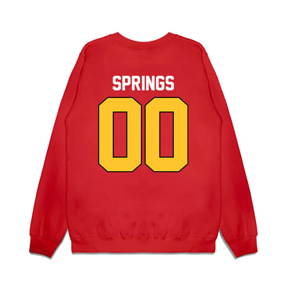 Ferris State - NCAA Football : Alex Springs - Vintage Helmet Premium Crewneck Sweatshirt-1