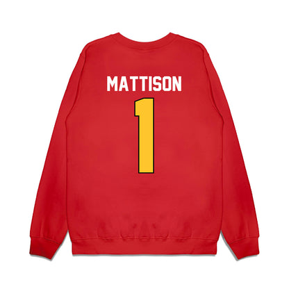Ferris State - NCAA Football : Gyasi Mattison - Vintage Helmet Premium Crewneck Sweatshirt-1