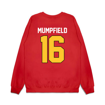 Ferris State - NCAA Football : Leeshaun Mumpfield - Vintage Helmet Premium Crewneck Sweatshirt-1