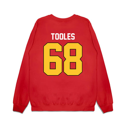 Ferris State - NCAA Football : Jordan Tooles - Vintage Helmet Premium Crewneck Sweatshirt-1