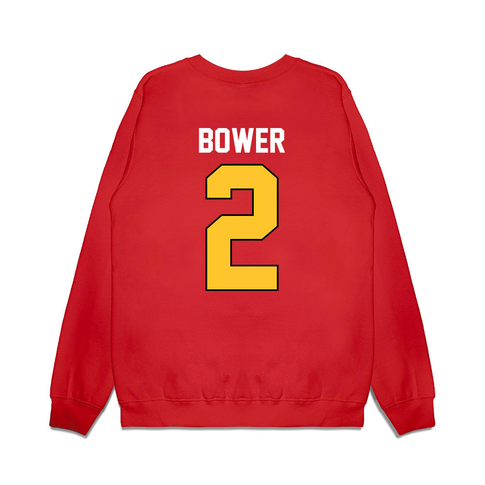 Ferris State - NCAA Football : Wyatt Bower - Vintage Helmet Premium Crewneck Sweatshirt-1