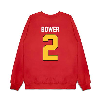 Ferris State - NCAA Football : Wyatt Bower - Vintage Helmet Premium Crewneck Sweatshirt-1