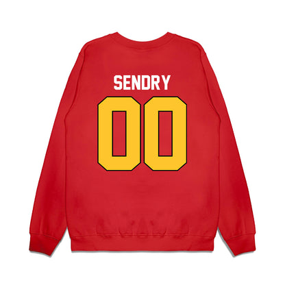 Ferris State - NCAA Football : Caseton Sendry - Vintage Helmet Premium Crewneck Sweatshirt-1