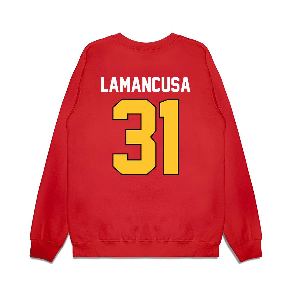 Ferris State - NCAA Football : Jack Lamancusa - Vintage Helmet Premium Crewneck Sweatshirt-1