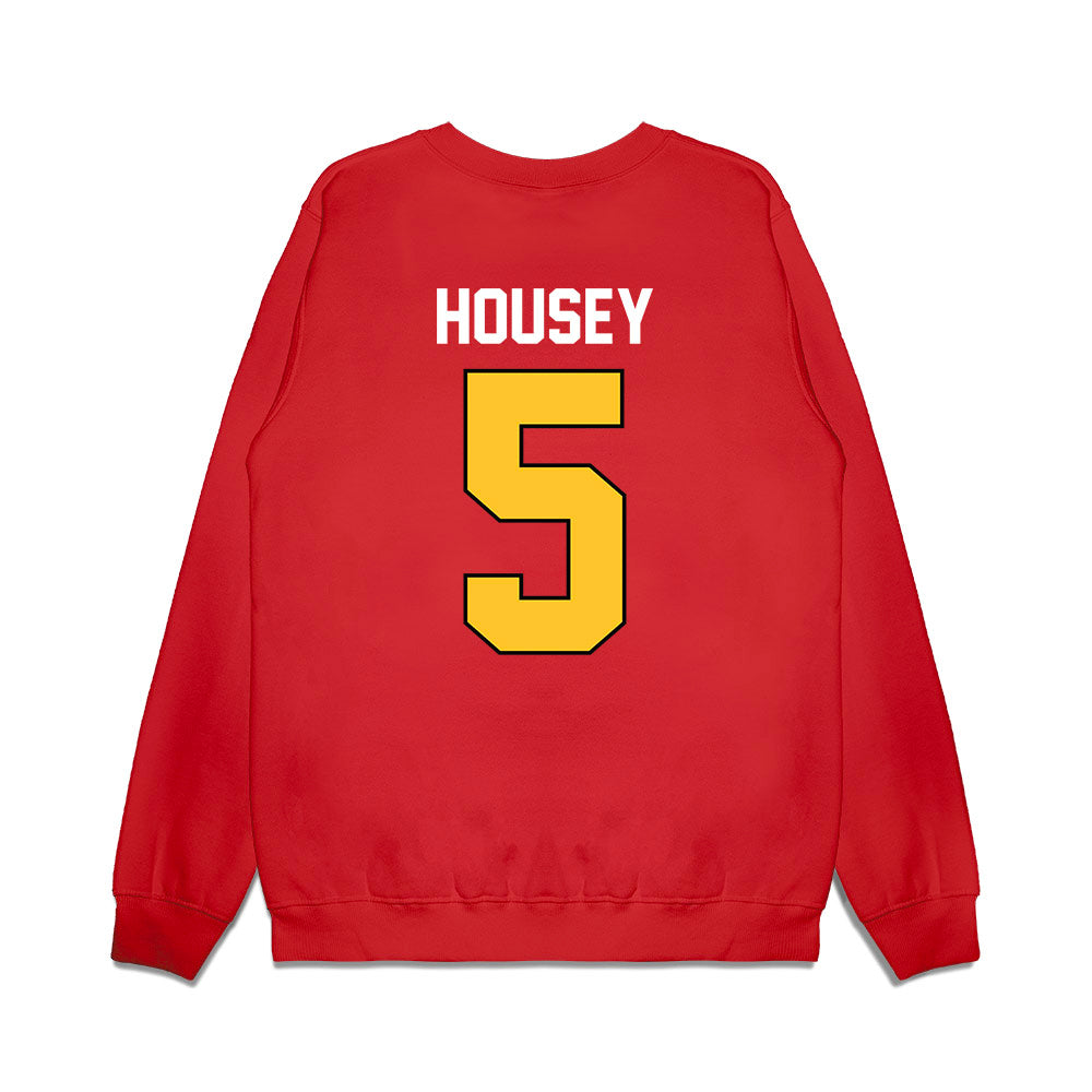 Ferris State - NCAA Football : Jeremiah Housey - Vintage Helmet Premium Crewneck Sweatshirt-1