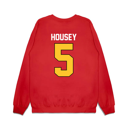 Ferris State - NCAA Football : Jeremiah Housey - Vintage Helmet Premium Crewneck Sweatshirt-1