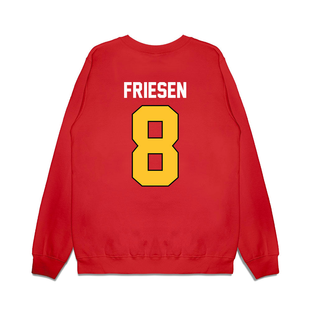 Ferris State - NCAA Football : Kade Friesen - Vintage Helmet Premium Crewneck Sweatshirt-1