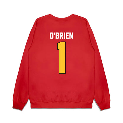 Ferris State - NCAA Football : Emari O'Brien - Vintage Helmet Premium Crewneck Sweatshirt-1