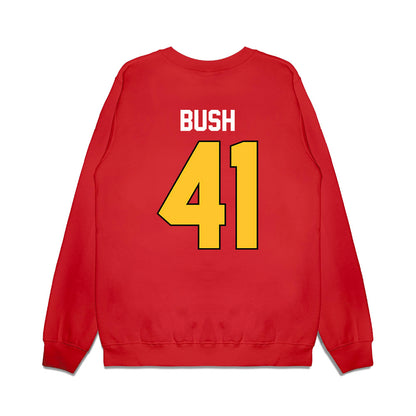 Ferris State - NCAA Football : Michael Bush - Vintage Helmet Premium Crewneck Sweatshirt-1