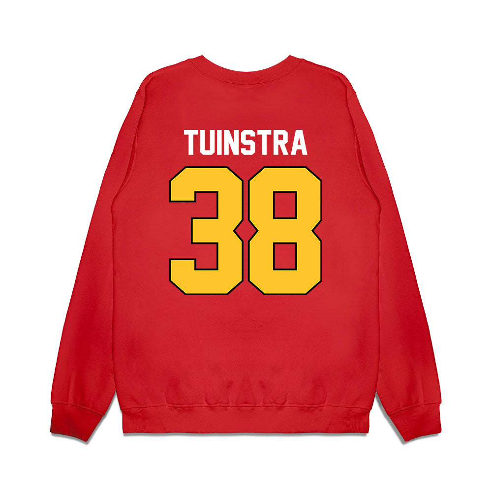 Ferris State - NCAA Football : Levi Tuinstra - Vintage Helmet Premium Crewneck Sweatshirt-1
