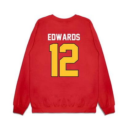Ferris State - NCAA Football : Michael Edwards - Vintage Helmet Premium Crewneck Sweatshirt-1
