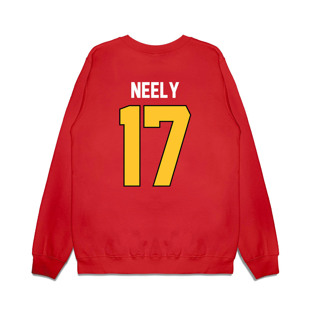 Ferris State - NCAA Football : Dakari Neely - Vintage Helmet Premium Crewneck Sweatshirt-1