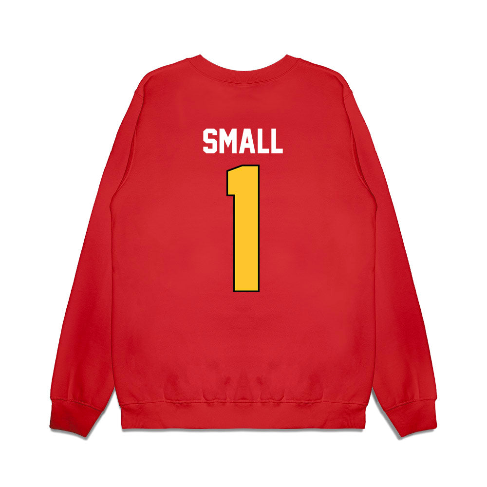 Ferris State - NCAA Football : Deion Small - Vintage Helmet Premium Crewneck Sweatshirt-1