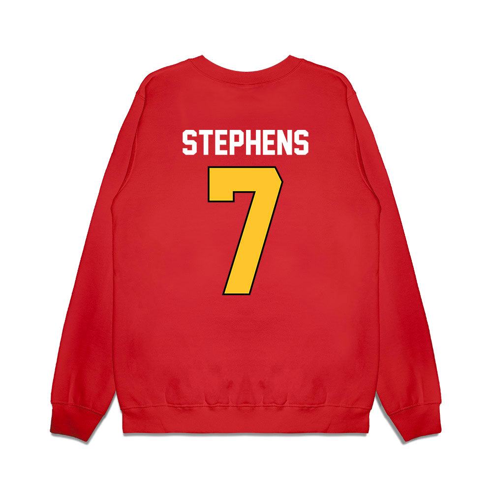 Ferris State - NCAA Football : Shon Stephens - Vintage Helmet Premium Crewneck Sweatshirt-1
