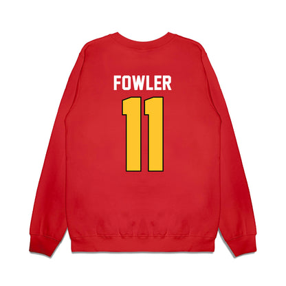 Ferris State - NCAA Football : Tyrone Fowler - Vintage Helmet Premium Crewneck Sweatshirt-1