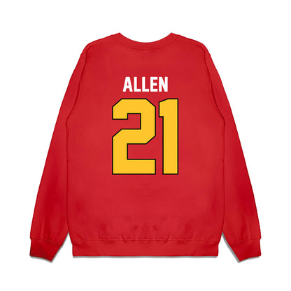 Ferris State - NCAA Football : Timothy Allen - Vintage Helmet Premium Crewneck Sweatshirt-1